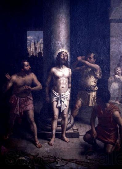 Oscar Pereira da Silva Flagellation of Christ France oil painting art
